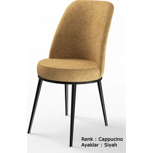 Concept Dexa Serisi Sandalye, Mutfak&yemek Sandalyesi, 4 Adet Sandalye Ayaklar Siyah