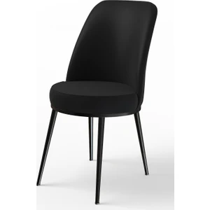 Concept Dexa Serisi Sandalye, Mutfak&yemek Sandalyesi, 4 Adet Sandalye Ayaklar Siyah