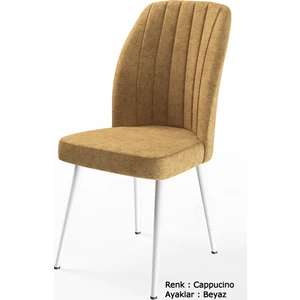 Concept Platinum Serisi Geniş Oturum Alanlı  1.sınıf - 4 Adet Sandalye Ayaklar Beyaz
