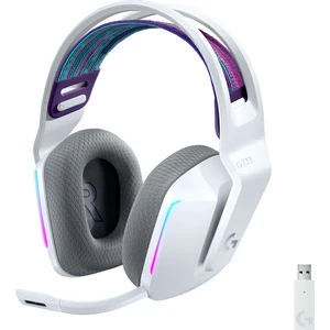 G G733 LIGHTSPEED RGB Kablosuz 7.1 Surround Ses Oyuncu Kulaklığı - Beyaz