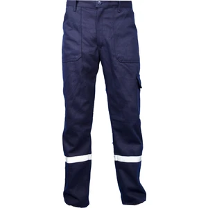 - 16-12 Gabardin Komando Cepli Iş Pantolonu Reflektörlü - Yazlık- Lacivert