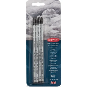: Watersoluble Graphitone : Kuru-Sulu Grafit Kalem Seti : 4'lü Blister