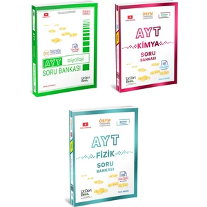 ÜçDörtBeş Yayınları AYT Soru Bankası Seti Fizik - Kimya - Biyoloji