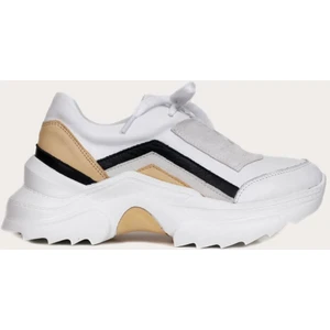 Bueno Shoes Deri Sarı Kadın Spor Ayakkabı