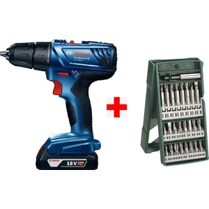 BOSCH GSR 180-Li Akülü Vidalama Şarjlı Matkap + 25 Parça Vidalama