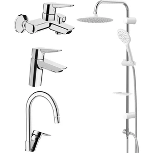Solid S Lavabo, Banyo, Eviye Batarya, Valtemo Tepe Duş Seti