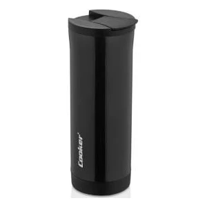 Paslanmaz Çelik Bardak Termos 400 ml Siyah