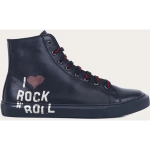 Bueno Shoes B76C01 Siyah Kadın Baskılı Spor Bot