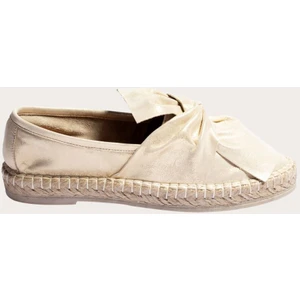 Bueno Shoes Deri Altın Kadın Espadril Babet
