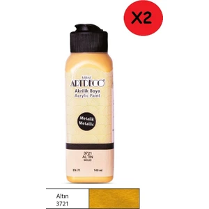 Akrilik Boya 140 ml Altın Y-071R-3721 2 Adet