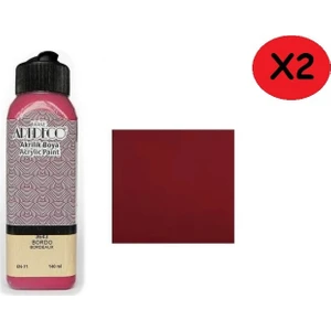 Akrilik Boya 140 ml Bordo 2 Adet