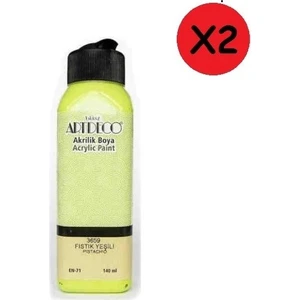Akrilik Boya 140 ml Fıstık Yeş.Y-070R-3659 2 Adet