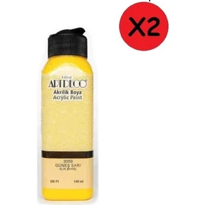 Akrilik Boya 140 ml Güneş Sarı Y-070R-3059 2 Adet