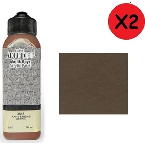 Akrilik Boya 140 ml Kahverengi Y-070R-3615 2 Adet