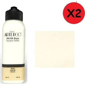 Akrilik Boya 140 ml Krem  2 Adet