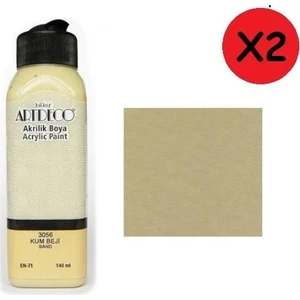 Akrilik Boya 140 ml Kum Beji Y-070R-3056 2 Adet