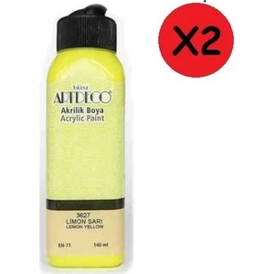 Akrilik Boya 140 ml Limon Sarı Y-070R-3627 2 Adet
