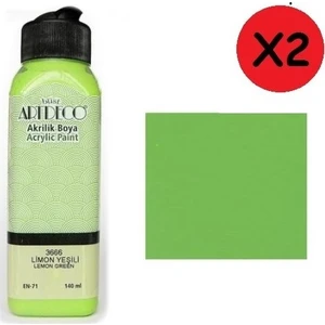 Akrilik Boya 140 ml Limon Yeşil Y070R3666 2 Adet