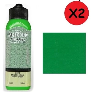 Akrilik Boya 140 ml Mistik Yeşil 2 Adet