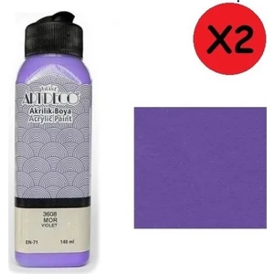 Akrilik Boya 140 ml Mor Y-070R-3608 2 Adet
