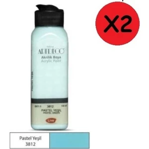 Akrilik Boya 140 ml Pastel Yeşil 3812 2 Adet