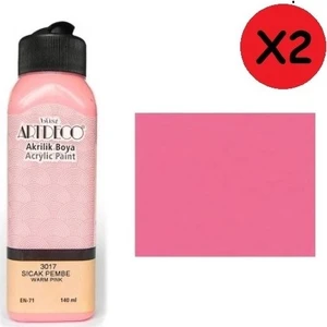 Akrilik Boya 140 ml Sıcak Pem. Y-070R-3017 2 Adet