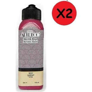 Akrilik Boya 140 ml Şarap 2 Adet