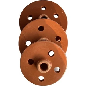 Bitki Fidanım Toprak Sarma Taşı 18-20-22 cm (Delikli Kapak) 3 Lü Set
