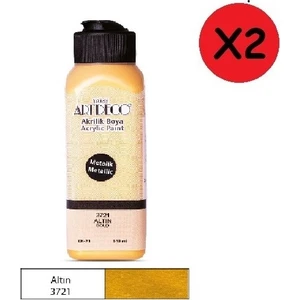 Akrilik Boya 140 ml Metalik Altın 071R-3721 2 Adet