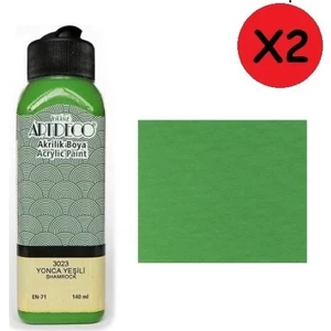 Akrilik Boya 140 ml Yonca Yeşili Y070R3023 2 Adet