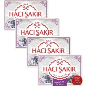 Hacı Şakir Banyo Lavanta 600 gr x 4