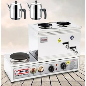 MC206 Çift Demlikli Elektrikli Çay Ocağı 20 Lt + 2 Adet Demlik