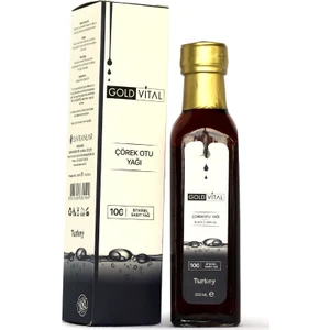 Gold Vital Çörek Otu Yağı 250 ml  %100 Saf ve Soğuk Sıkım