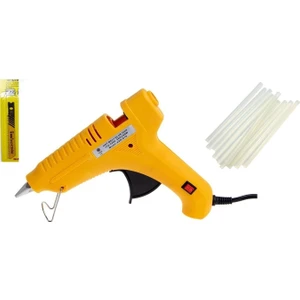 Makro Yapı Sicak Silikon Tabancası Mum Silikon 80 W ve 1 kg Mum + Soma Uç