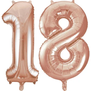 18.yaş Folyo Balon Seti Rose Gold 40 cm