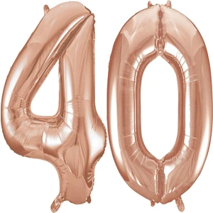 40.yaş Folyo Balon Seti Rose Gold 40 cm