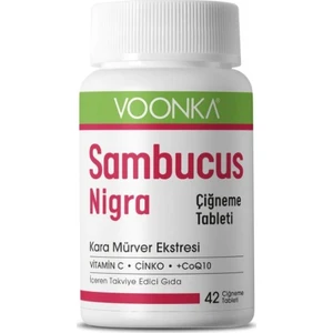 Sambucus Nigra, Meyve ve Çiçek Ekstreleri 42 Çiğneme Tableti