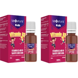 Kids Vitamin D3 400 Iu Takviye Edici Gıda 20 ml Damla X2 Adet