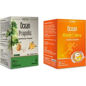 Çocuklar ve Yetişkinler Için Propolis 20 ml + Vitamin C 1000 Mg 30 Tablet