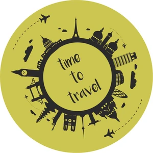 Sticker Atölyesi Seyahat-Travel-Uçak STICKER-18098