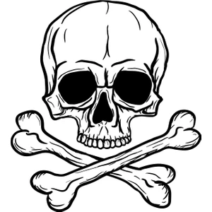 Sticker Atölyesi Kurukafa Skull Sticker - 13113