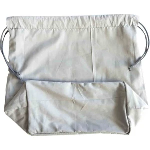 Angel Çanta Akssesuar Örgü Çantaya Hazır Astar Tabanlı Büzgülü 22X12CM Açık Gri