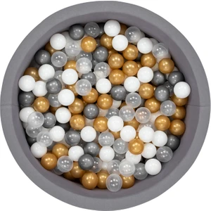 Wellgro Bubble Pops Gri Top Havuzu - Beyaz/şeffaf/gri/gold Toplar