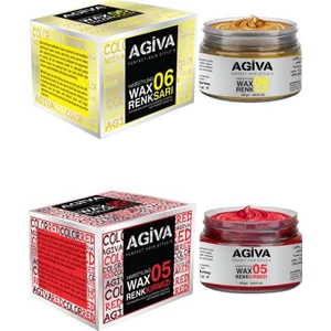 Renkli Wax Sarı+Kırmızı