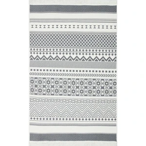 Eko Halı Arya Ar 07 Grey Yıkanabilir Pamuk Çift Taraflı Kilim