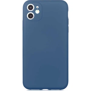 Apple iPhone 11 Kılıf Mat Soft Kamera Korumalı Lacivert