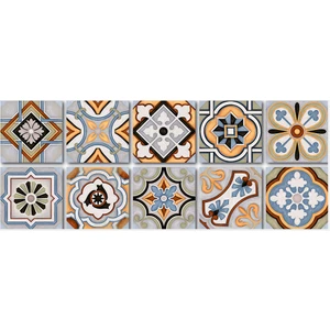 Kendinden Yapışkanlı Fas2 Desenli Pvc Karo 15X15 cm 10'lu Paket