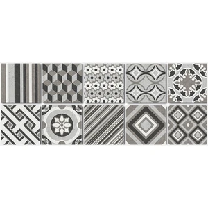 Kendinden Yapışkanlı Fas3 Desenli Pvc Karo 15X15 cm 10'lu Paket