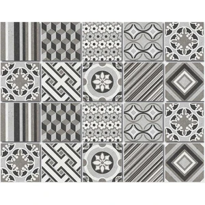 Kendinden Yapışkanlı Fas3 Desenli Pvc Karo 10X10 cm 20'li Paket