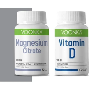D Vitamini 102 Kapsül + Magnezyum 200 Mg 62 Tablet